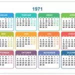 Kalender 1971