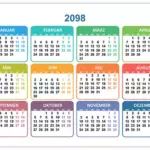 Kalender 2098 Kalender 2098