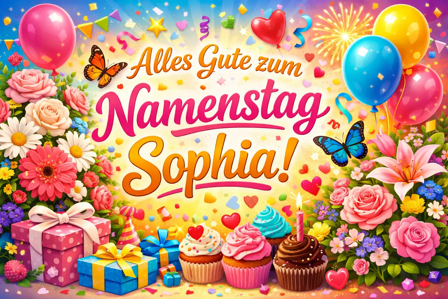 Alles Gute zum Namenstag Sophia