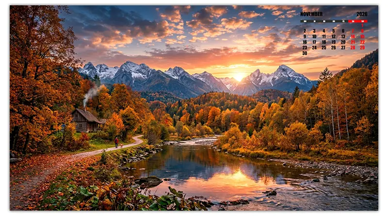 November 2026 Wallpaper in Full HD (1920×1080)